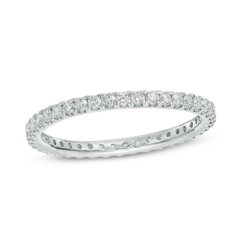 0.45 CT. T.W. Diamond Eternity Wedding Band in 14K White Gold|Peoples Jewellers