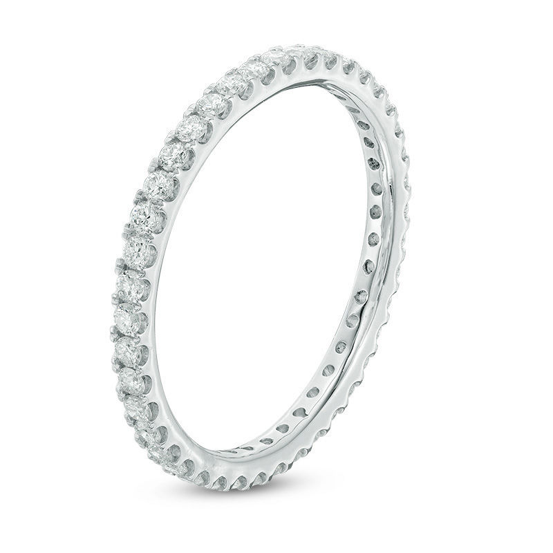 Main Image 2 of 0.45 CT. T.W. Diamond Eternity Wedding Band in 14K White Gold