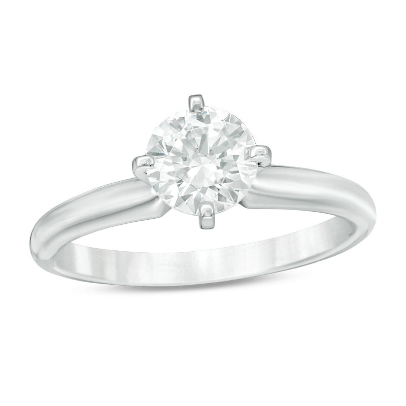 0.50 CT. Certified Canadian Diamond Solitaire Engagement Ring in 14K White Gold (H/SI2)
