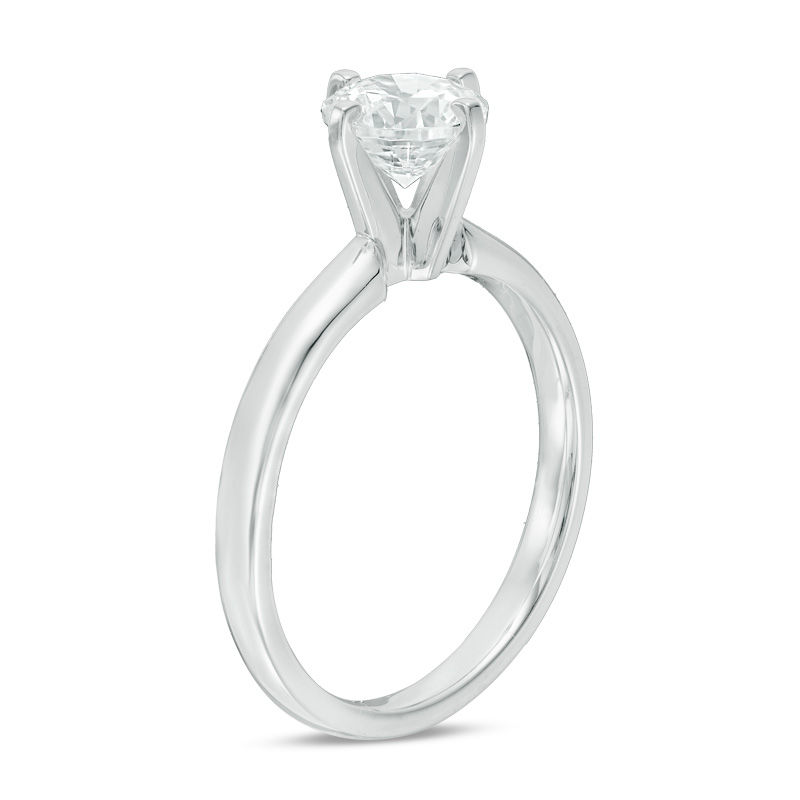 0.50 CT. Certified Canadian Diamond Solitaire Engagement Ring in 14K White Gold (H/SI2)