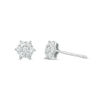 Thumbnail Image 1 of 0.25 CT. T.W. Diamond Composite Star Stud Earrings in 10K White Gold