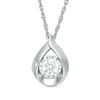 Thumbnail Image 1 of 0.50 CT. T.W. Diamond Pear-Shaped Pendant in 10K White Gold