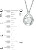 0.50 CT. T.W. Diamond Pear-Shaped Pendant in 10K White Gold