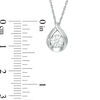 Thumbnail Image 2 of 0.50 CT. T.W. Diamond Pear-Shaped Pendant in 10K White Gold