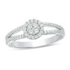 Thumbnail Image 1 of 0.38 CT. T.W. Composite Diamond Frame Ring in 10K White Gold