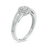 Thumbnail Image 2 of 0.38 CT. T.W. Composite Diamond Frame Ring in 10K White Gold