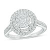 Thumbnail Image 0 of 0.75 CT. T.W. Diamond Triple Frame Ring in 10K White Gold