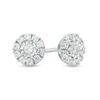 Thumbnail Image 1 of 0.20 CT. T.W. Diamond Frame Stud Earrings in 10K White Gold