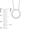 0.25 CT. T.W. Diamond Sunburst Circle Pendant in 10K White Gold