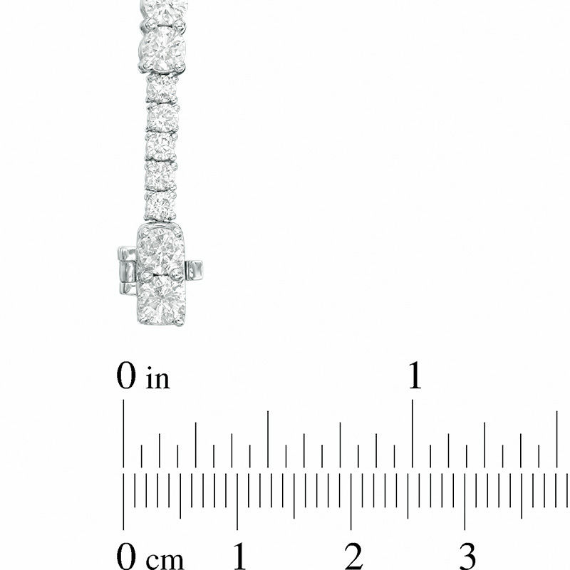 Main Image 3 of Ever Us™ 7.00 CT. T.W. Two-Stone Diamond Tennis Bracelet in 14K White Gold