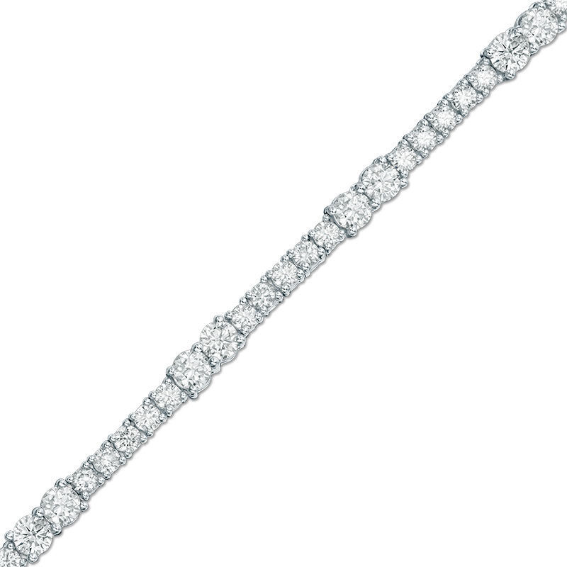 Main Image 1 of Ever Us™ 5.00 CT. T.W. Two-Stone Diamond Tennis Bracelet in 14K White Gold
