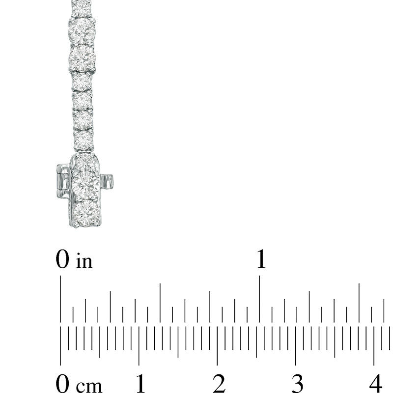 Main Image 3 of Ever Us™ 5.00 CT. T.W. Two-Stone Diamond Tennis Bracelet in 14K White Gold