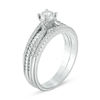 Thumbnail Image 1 of 0.33 CT. T.W. Diamond Rope Multi-Row Shank Bridal Set in 10K White Gold