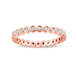 0.30 CT. T.W. Diamond Eternity Band in 14K Rose Gold