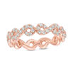 Thumbnail Image 0 of 0.82 CT. T.W. Diamond Twist Eternity Band in 14K Rose Gold