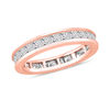 Thumbnail Image 0 of 1.95 CT. T.W. Princess-Cut Diamond Channel Set Eternity Wedding Band in 14K Rose Gold