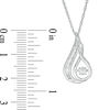 Thumbnail Image 1 of Unstoppable Love™ 0.25 CT. T.W. Diamond Flame Pendant in 10K White Gold