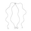 Diamond Accent Infinity Bolo Necklace in Sterling Silver - 30"