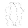 Thumbnail Image 1 of Diamond Accent Infinity Bolo Necklace in Sterling Silver - 30"