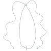 Thumbnail Image 1 of 0.09 CT. T.W. Diamond Sideways Cross Bolo Necklace in Sterling Silver - 30"