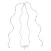 Thumbnail Image 1 of Diamond Accent Heartbeat Bolo Necklace in Sterling Silver and 10K Rose Gold - 30"