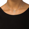 Thumbnail Image 2 of Diamond Accent Tilted Heart Bolo Necklace in Sterling Silver - 30"