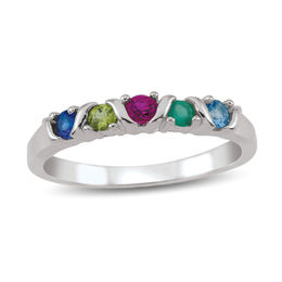 Mother's Birthstone Band (2-5 Stones)