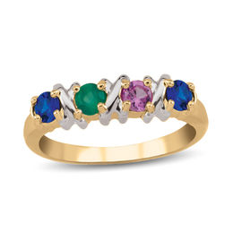 Mother's Birthstone "XO" Ring (2-5 Stones)