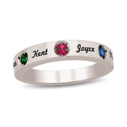 Mother's Birthstone Ring (1-5 Stones and Names)