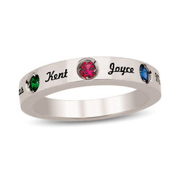 Mother's Birthstone Ring (1-5 Stones and Names)
