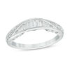 Thumbnail Image 0 of 0.38 CT. T.W. Baguette and Round Diamond Contour Anniversary Band in 14K White Gold