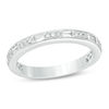 Thumbnail Image 0 of 0.28 CT. T.W. Baguette and Round Diamond Alternating Wedding Band in 14K White Gold