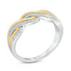 Thumbnail Image 2 of 0.20 CT. T.W. Diamond Braid Anniversary Band in 10K Gold