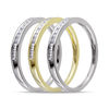 Thumbnail Image 2 of 0.37 CT. T.W. Diamond Stackable Three Ring Set in 10K Two-Tone Gold