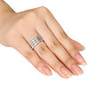 Thumbnail Image 2 of 0.37 CT. T.W. Diamond Stackable Three Ring Set in 10K Two-Tone Gold
