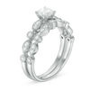 Thumbnail Image 2 of 0.75 CT. T.W. Certified Canadian Diamond Vintage-Style Bridal Set in 14K White Gold (I/I1)