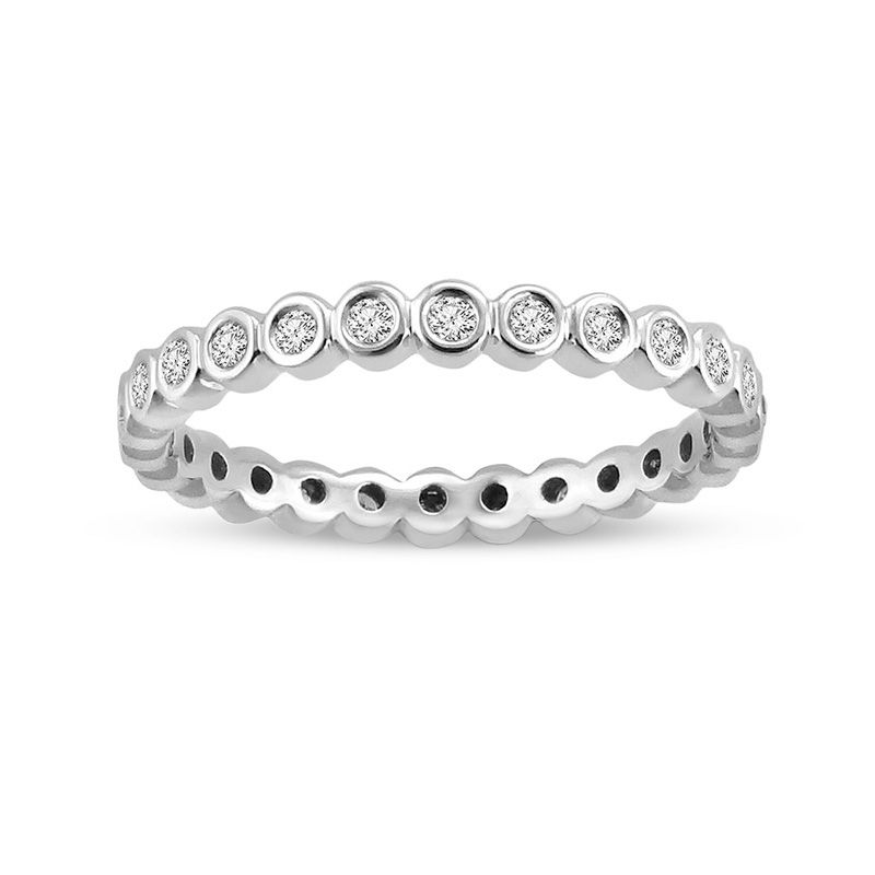 0.30 CT. T.W. Diamond Eternity Band in 14K White Gold|Peoples Jewellers