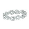 Thumbnail Image 0 of 0.82 CT. T.W. Diamond Twist Eternity Wedding Band in 14K White Gold