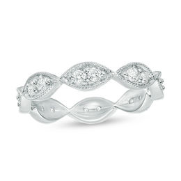 0.45 CT. T.W. Diamond Marquise-Shapes Eternity Band in 14K White Gold