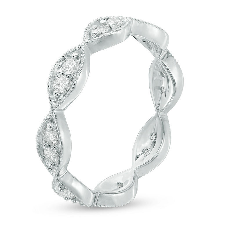 Main Image 2 of 0.45 CT. T.W. Diamond Marquise-Shapes Eternity Band in 14K White Gold