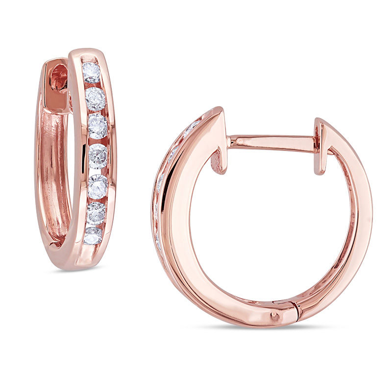 Buy Forevermark Rose Gold Icon Collection Hoop Earrings for Women Online   Tata CLiQ Luxury