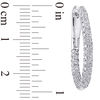 Thumbnail Image 2 of 1.00 CT. T.W. Diamond Inside-Out Hoop Earrings in 14K White Gold