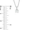 Thumbnail Image 1 of 0.10 CT. Diamond Solitaire Pendant in 10K White Gold