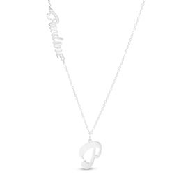 Name and Initial Necklace (1 Line and 1 Initial)