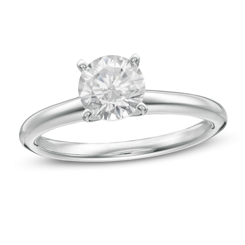 Main Image 1 of 1.00 CT. Certified Canadian Diamond Solitaire Engagement Ring in Platinum (H/VS2)