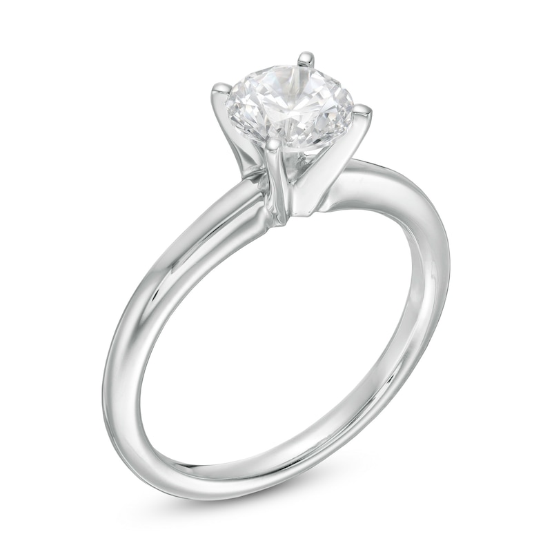 Main Image 3 of 1.00 CT. Certified Canadian Diamond Solitaire Engagement Ring in Platinum (H/VS2)