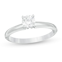 0.50 CT. Certified Canadian Diamond Solitaire Engagement Ring in Platinum (H/VS2)