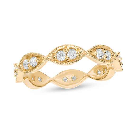 0.45 CT. T.W. Diamond Marquise-Shapes Eternity Band in 14K Gold 0.45 CT. T.W. Diamond Marquise-Shapes Eternity Band in 14K Gold