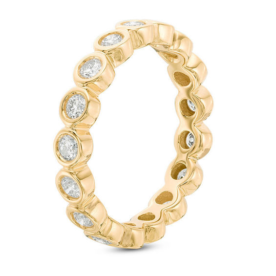 0.95 CT. T.W. Diamond Bezel-Set Eternity Band in 14K Gold 0.95 CT. T.W. Diamond Bezel-Set Eternity Band in 14K Gold