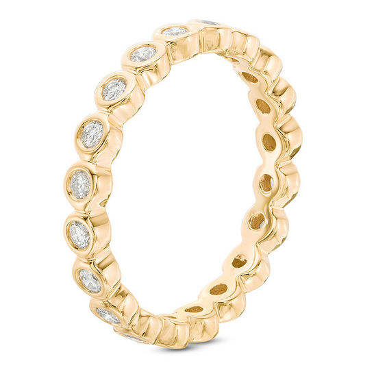 0.45 CT. T.W. Diamond Bezel-Set Eternity Band in 14K Gold 0.45 CT. T.W. Diamond Bezel-Set Eternity Band in 14K Gold